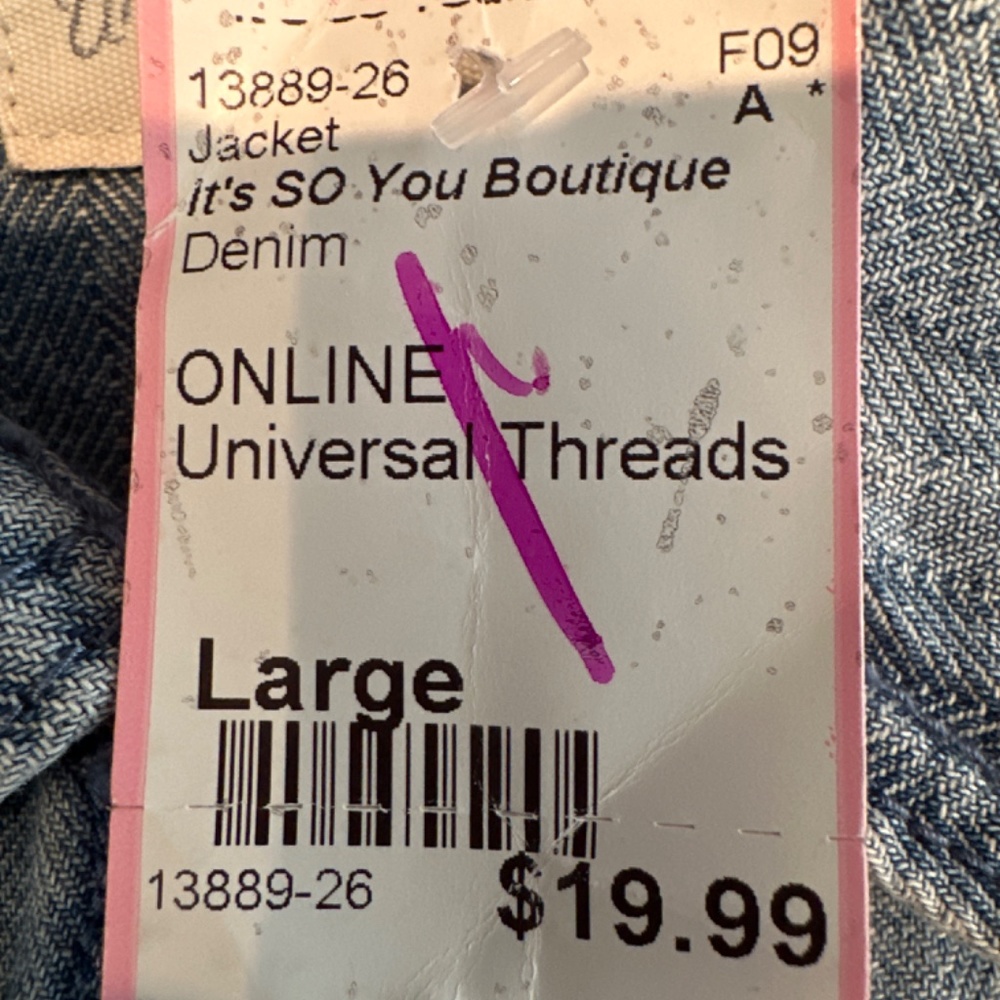 Universal Threads Jean Jacket - Picture 6 of 6